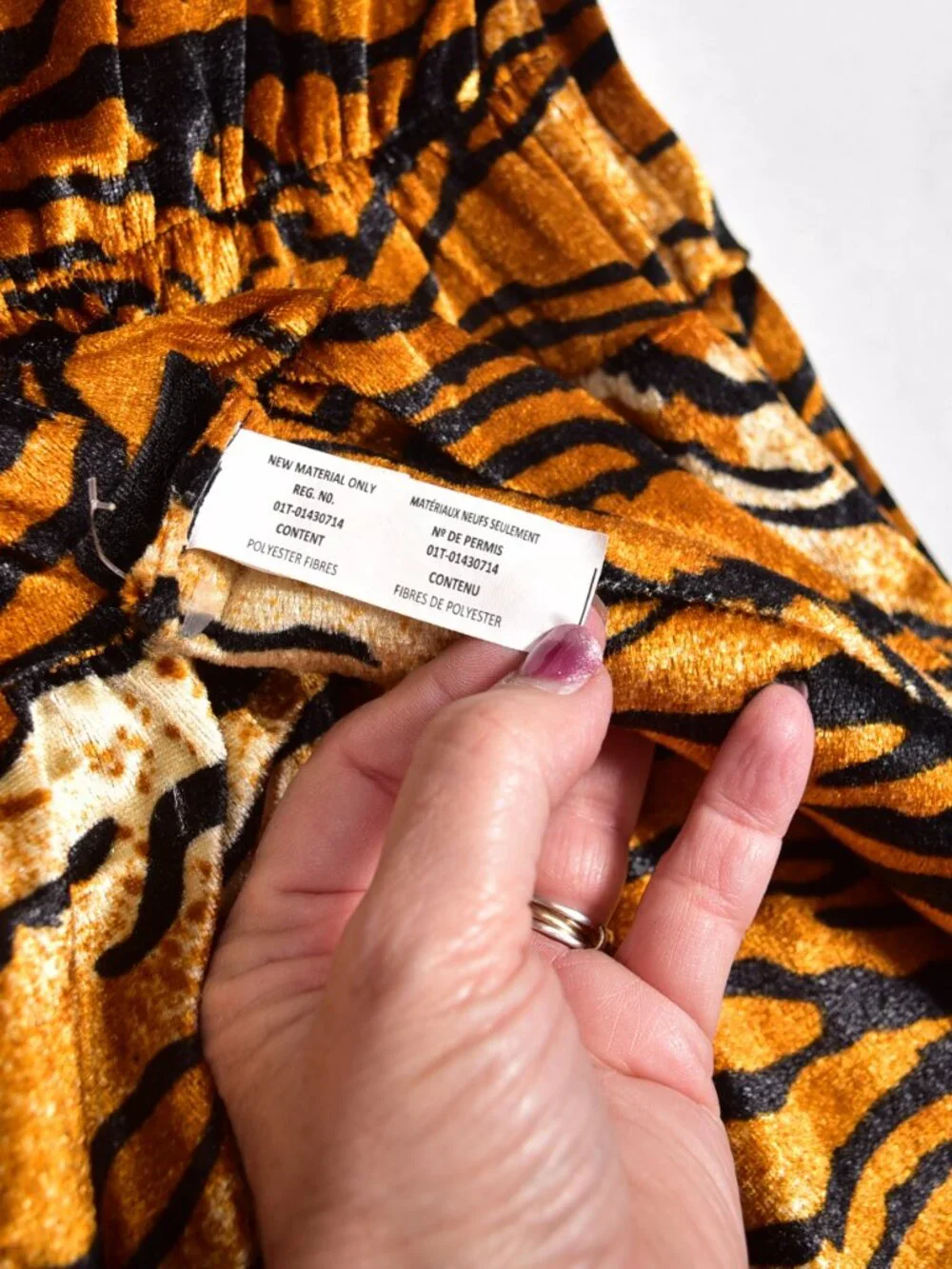 Tiger Girl Dress Costume Childs Size Large With Tail